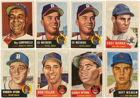 1953 Topps Collection (240) Including Hall of Famers 